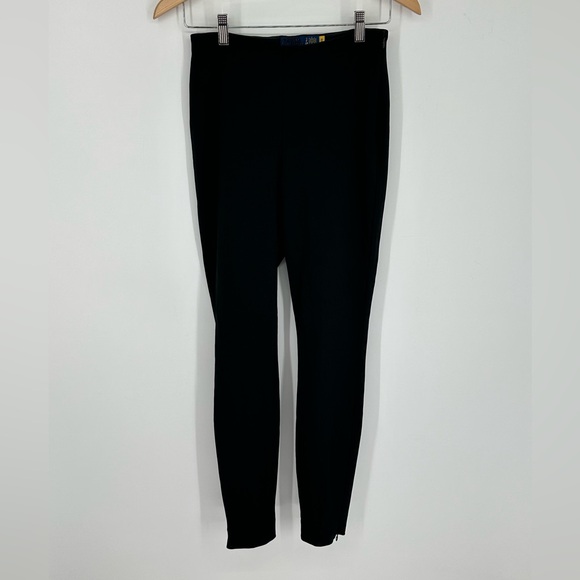 Polo Ralph Lauren Pants Women’s Sz XS Black Ankle Zip Side Zip Leggings Slacks - Picture 1 of 5